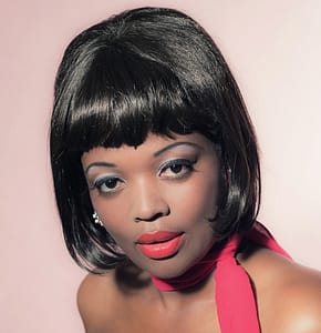 An old-fashioned inverted bob with bangs