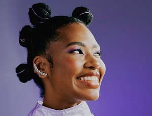 Several space buns